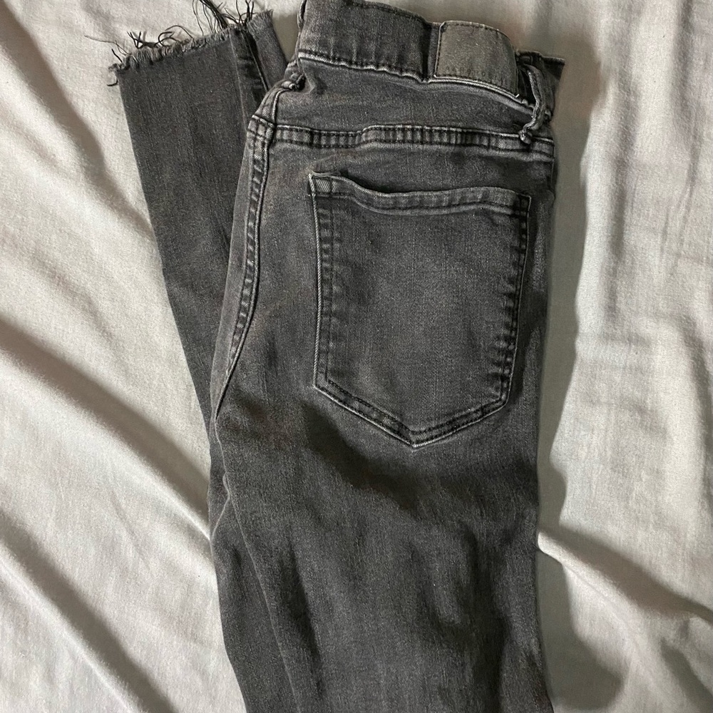 Black skinny ripped jeans